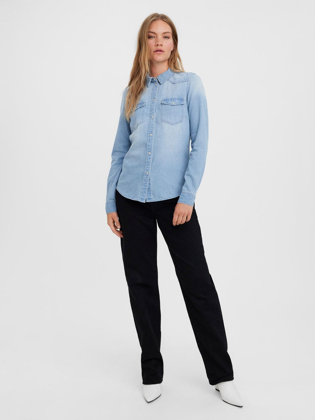 10277523/Light Blue Denim BIRCH STITCH VERO MODA