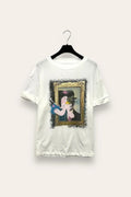 T-shirt stampa quadro e biancaneve VB-10777/Bianco LOVEme