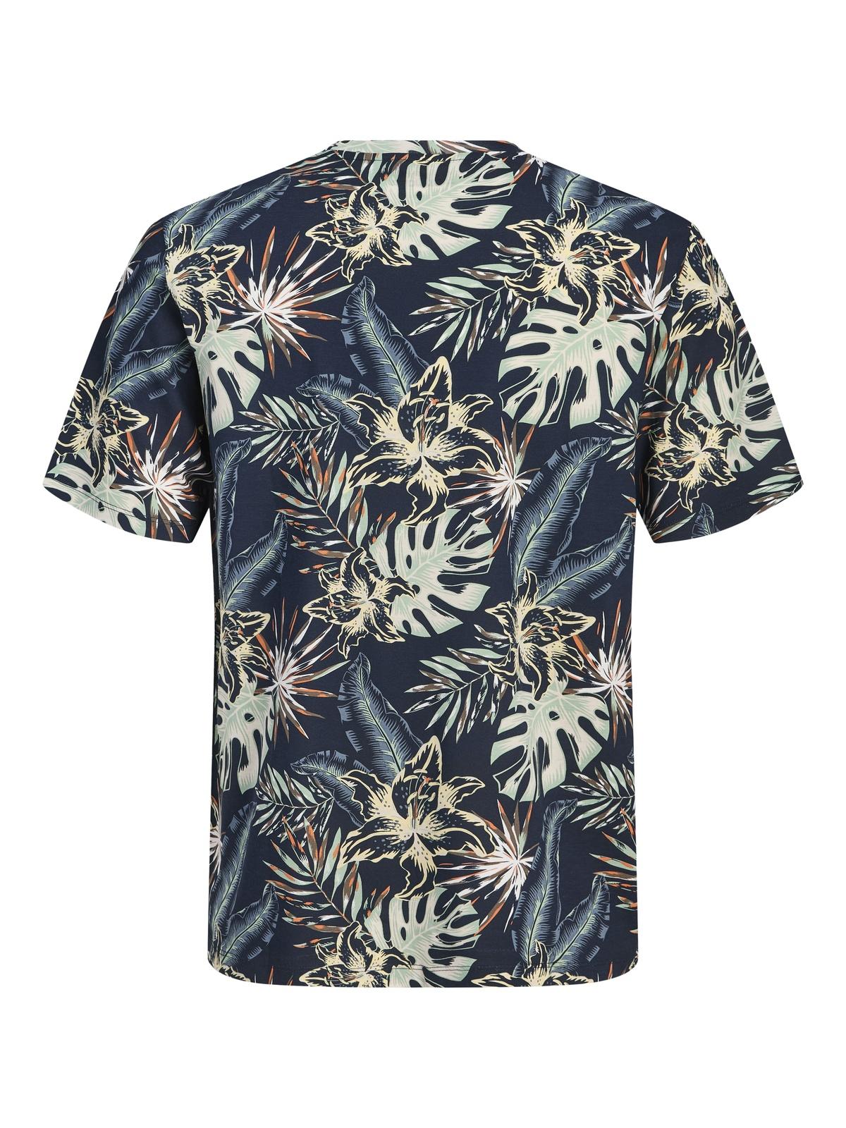JJHONOLULU AOP TEE SS CREW NECK 
