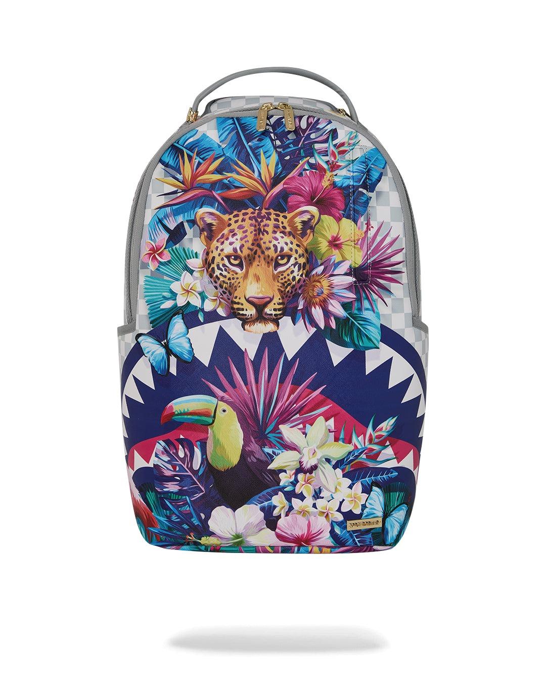 FLOWERING JUNGLE SHARK BACKPACK 