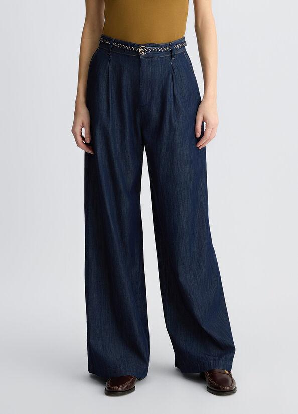 PANT.FLARE PIEGHE H.W. 