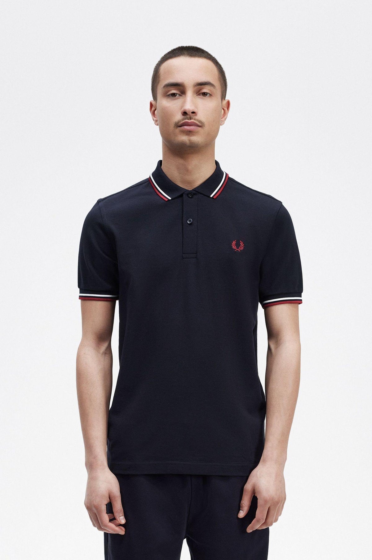 FP TWIN TIPPED FRED PERRY SHIRT FP-M3600/T55 FRED PERRY