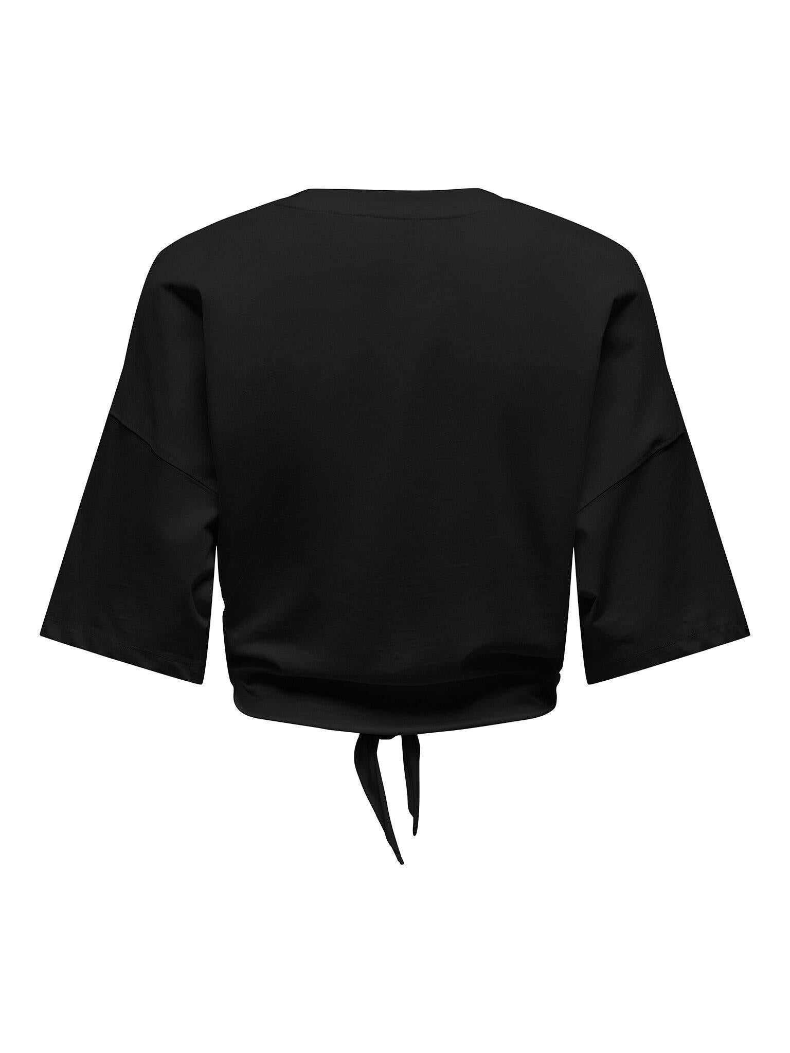 ONLSERENA LIFE S/S O-NECK KNOT TOP XTJRS 