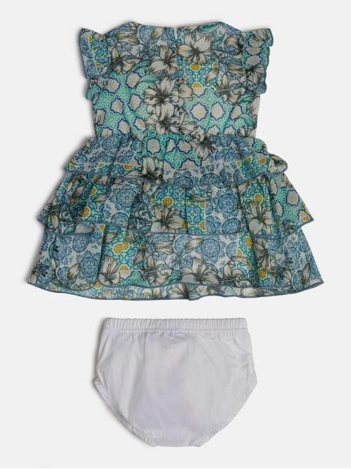 SET CHIFFON SL DRESS+PANTIES 