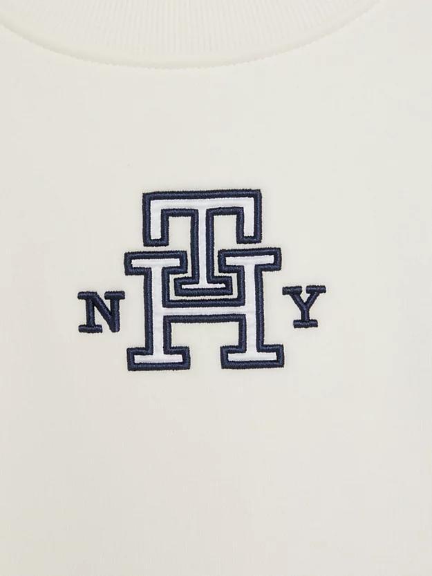 MONOGRAM SATIN APPLIQUE MOCK-N 