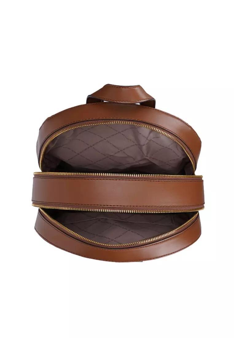 LG ZIP PKT BACKPACK 35S2G8TB7B/BROWN MICHAEL KORS