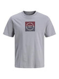 JACK AND JONES JORCATSKILLS SQUARE BRANDING TEE SSCN LN