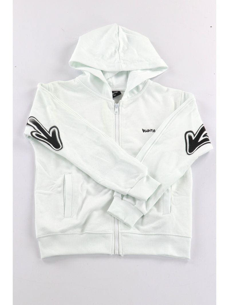 MAGLIA BIMBO CON ZIP IN FELPA 