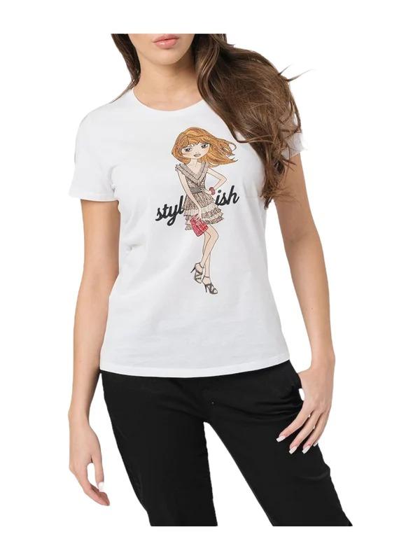 T-SHIRT MODA M/C WA3420J5923/Q9404 LIU JO