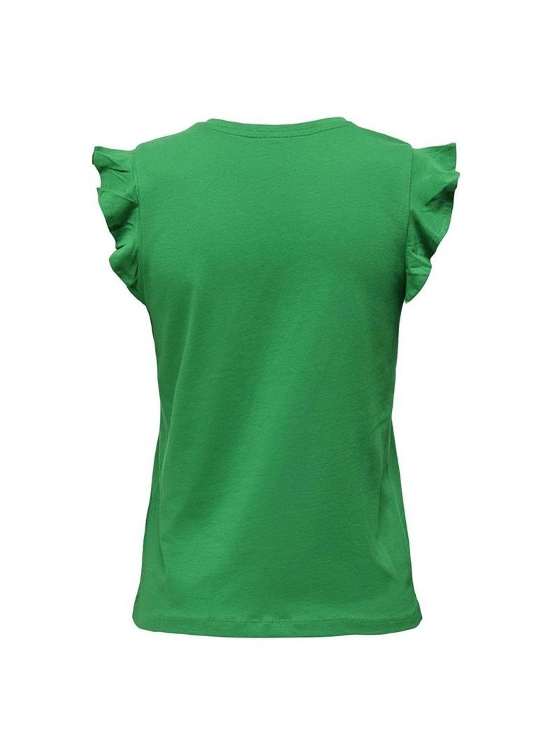 ONLMAY LIFE S/S FRILL V-NECK TOP BOX JRS 
