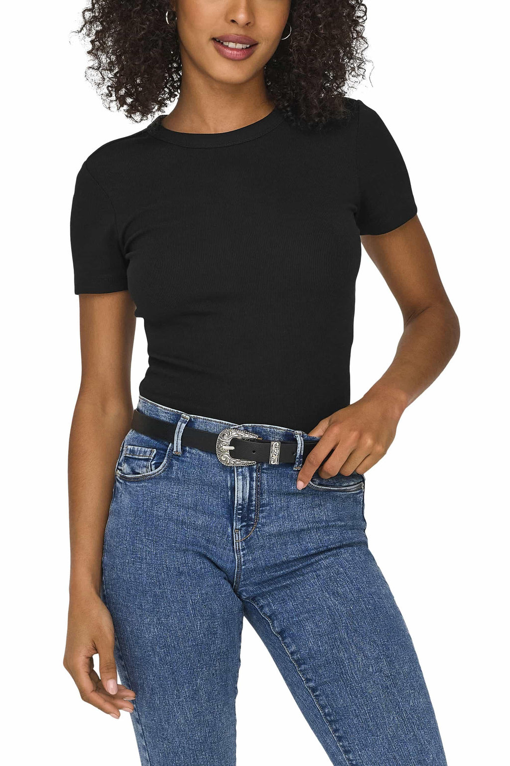 ONLEASY S/S O-NECK TOP BOX JRS 