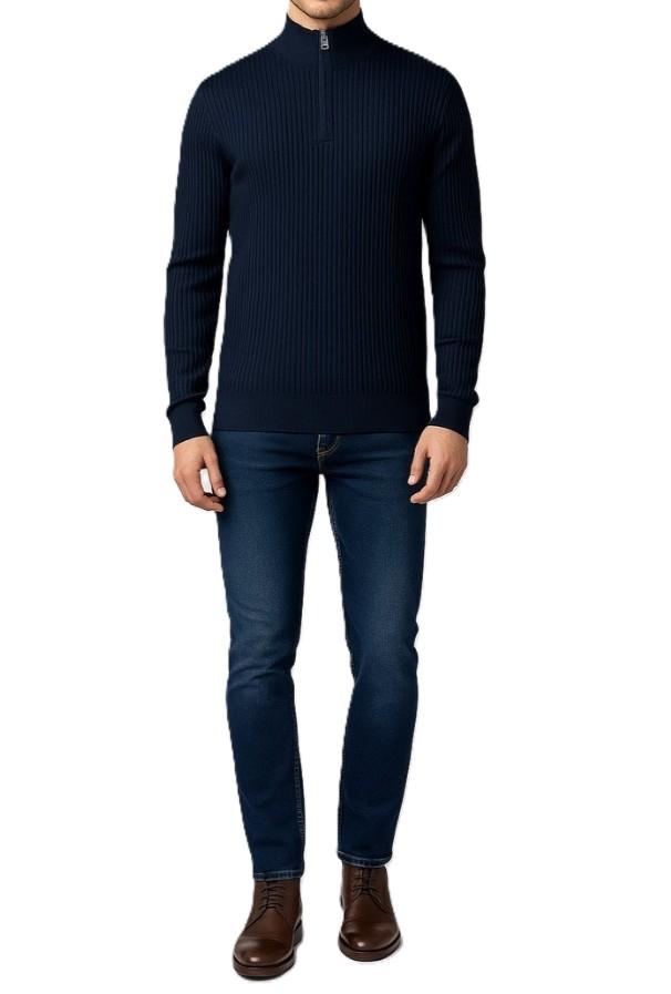 L/P MEZZA ZIP F.12 VISCOSA UR9100008/BLUE URBAN RING