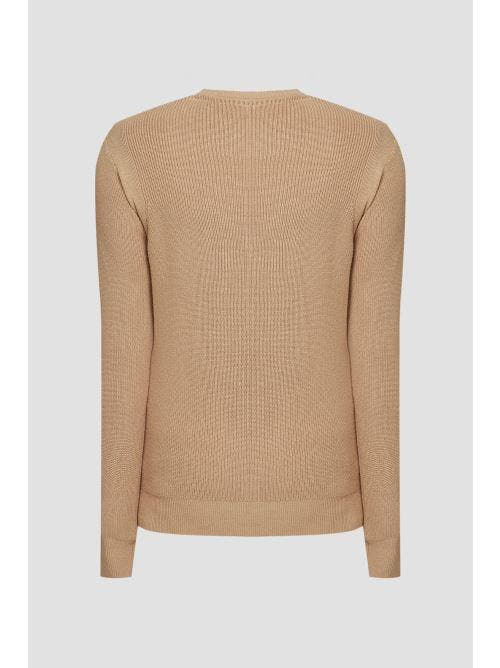 YAEL LS CN RIBBED EMBROIDERED 