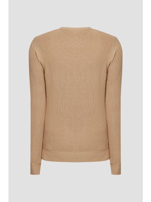 YAEL LS CN RIBBED EMBROIDERED 