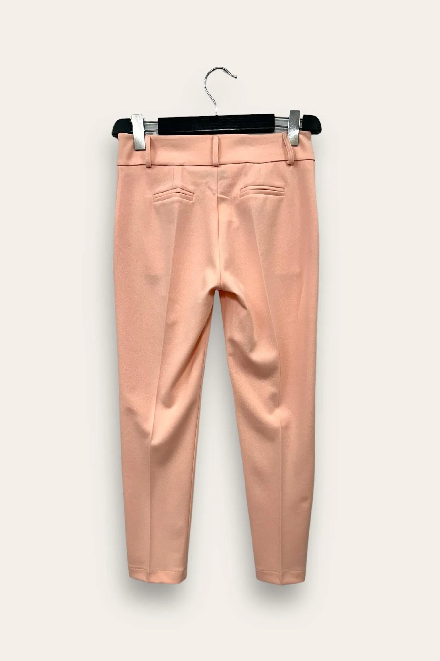Pantalone a sigaretta in crepe AM-10661-AM-8042/Rosa LOVEme