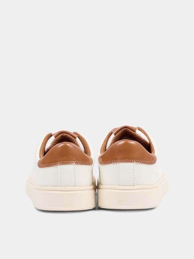 SNEAKER BASSA ALLACCIATA BIANCO/BLU 