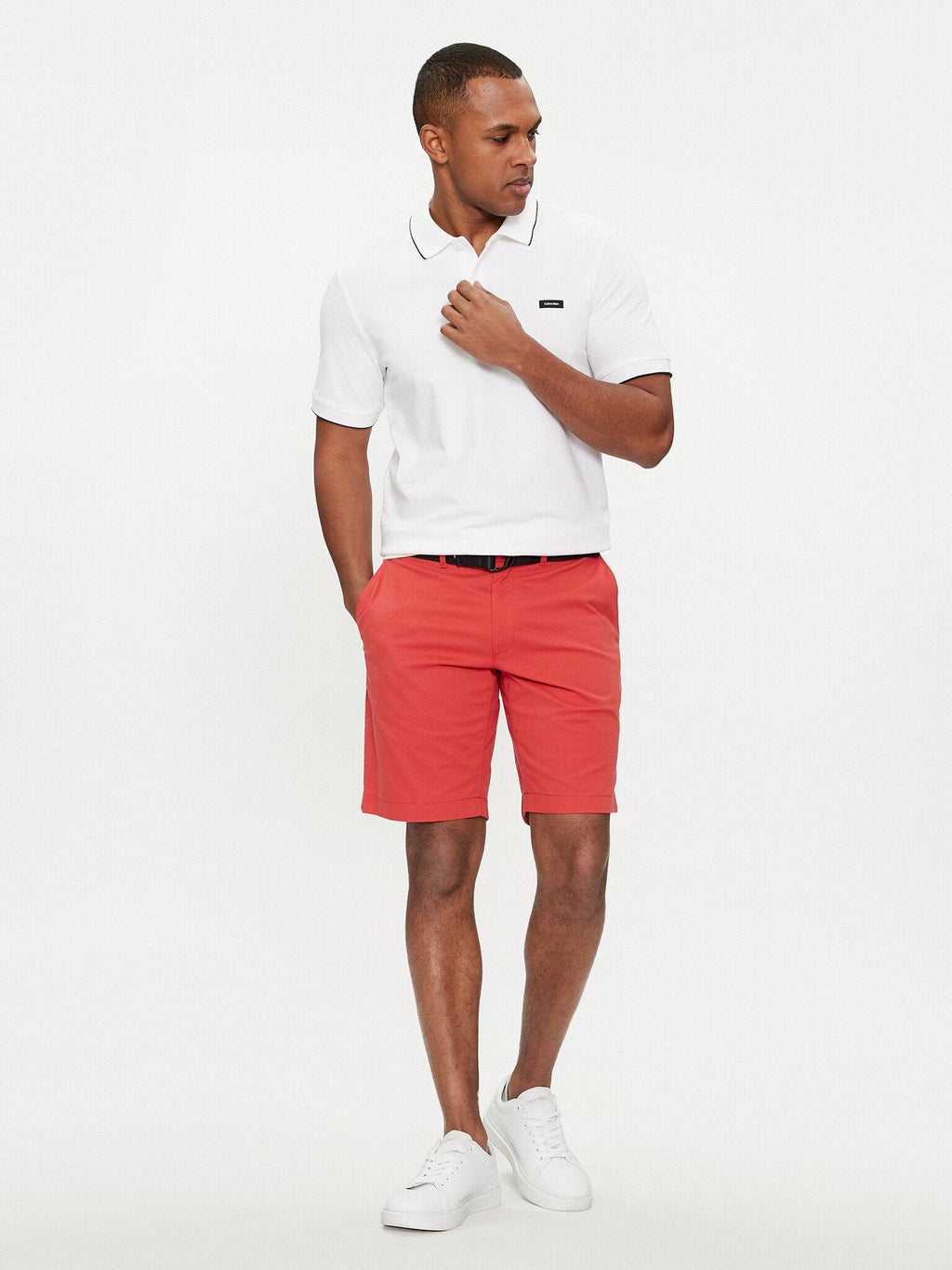 STRETCH PIQUE TIPPIN K10K112751/YAF CALVIN KLEIN