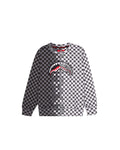 CHECKERED SKETCH REGULAR CREWNECK 