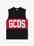 GCDS BAND LOGO SLEEVELESS TEE