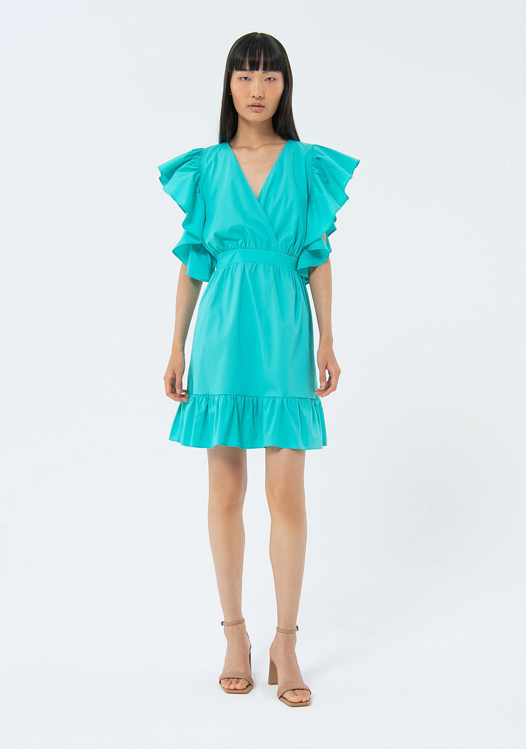 MINI DRESS TURQUOISE FS24SD1003W52001/268 FRACOMINA