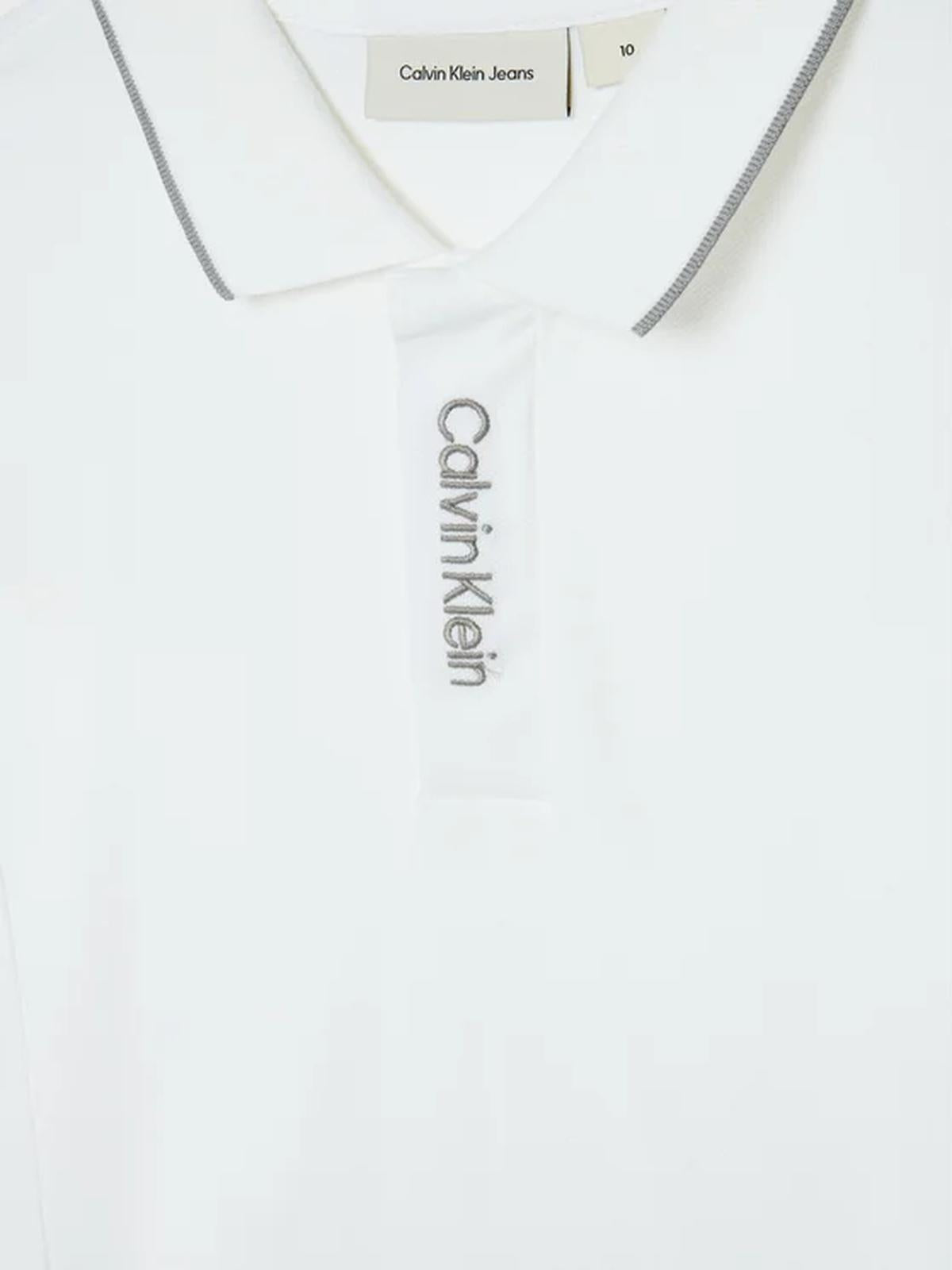 EMBRO. CK LOGO PIQUE POLO 