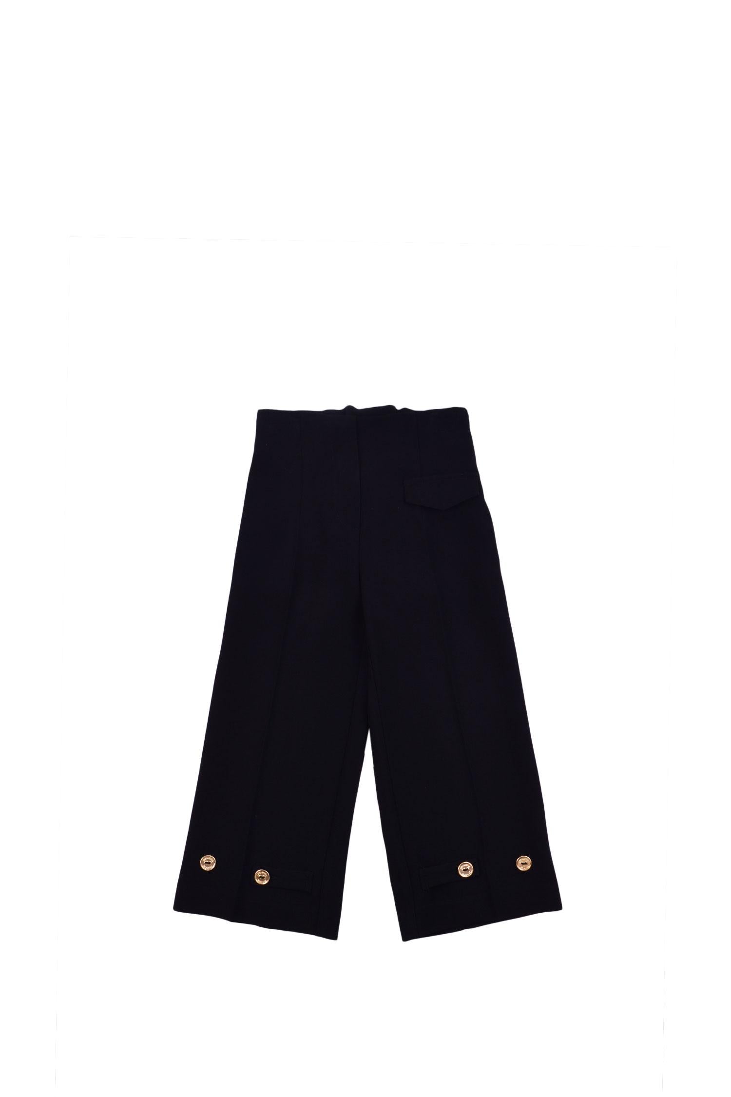 PANTALONE LARGO IN CREPE CON B 