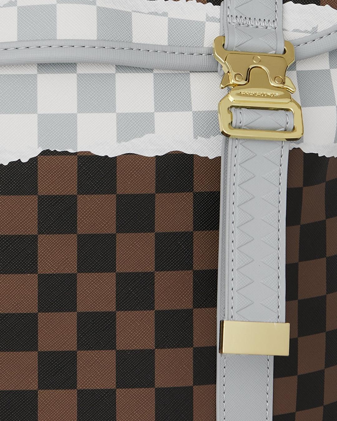 CREAM BROWN TEAR CHECK MONTECARLO 
