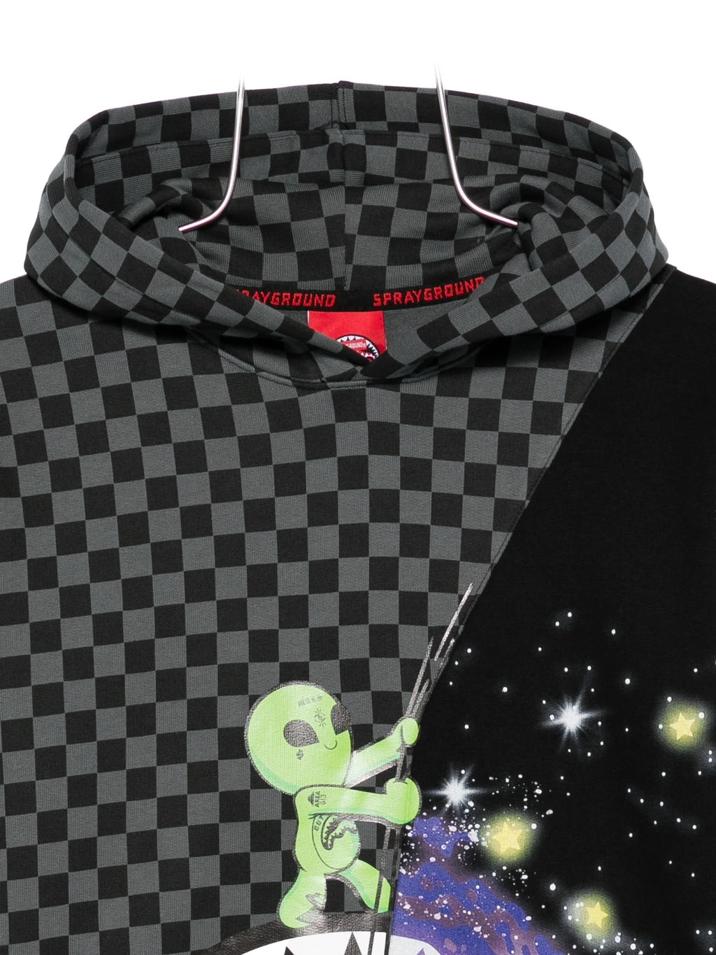 COSMIC RAY HOMEWORLD SPLIT HOODIE SPY1338G/BLACK SPRAYGROUND