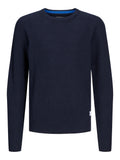 JACK AND JONES JJPANNEL KNIT CREW NECK AW24