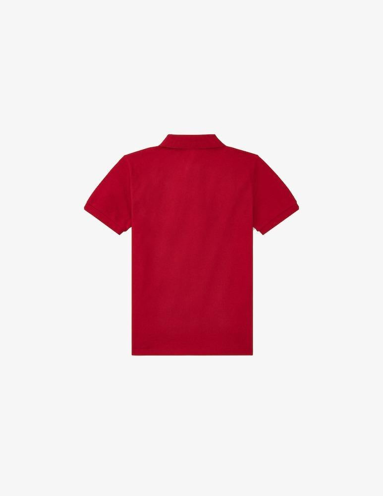 SLIM FIT COTTON MESH POLO SHIRT 