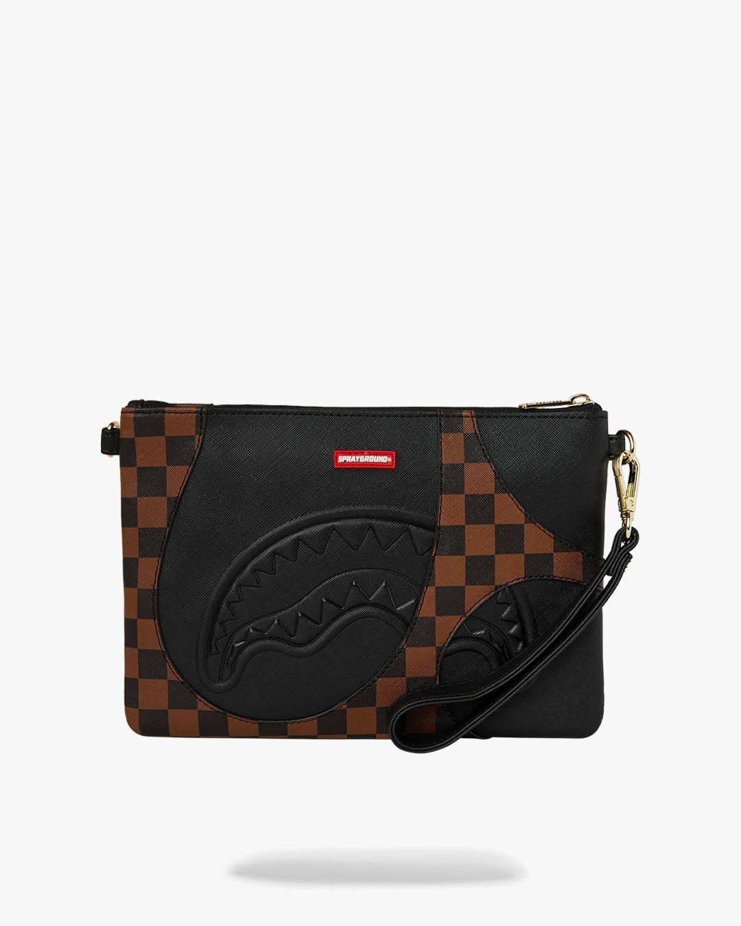 JETSTREAM BROWN CROSSOVER CLUTCH 910B8283NSZ/BROWN SPRAYGROUND