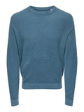 ONLY&SONS ONSTONY DS 12 LS WAFFLE CREW KNIT NOOS