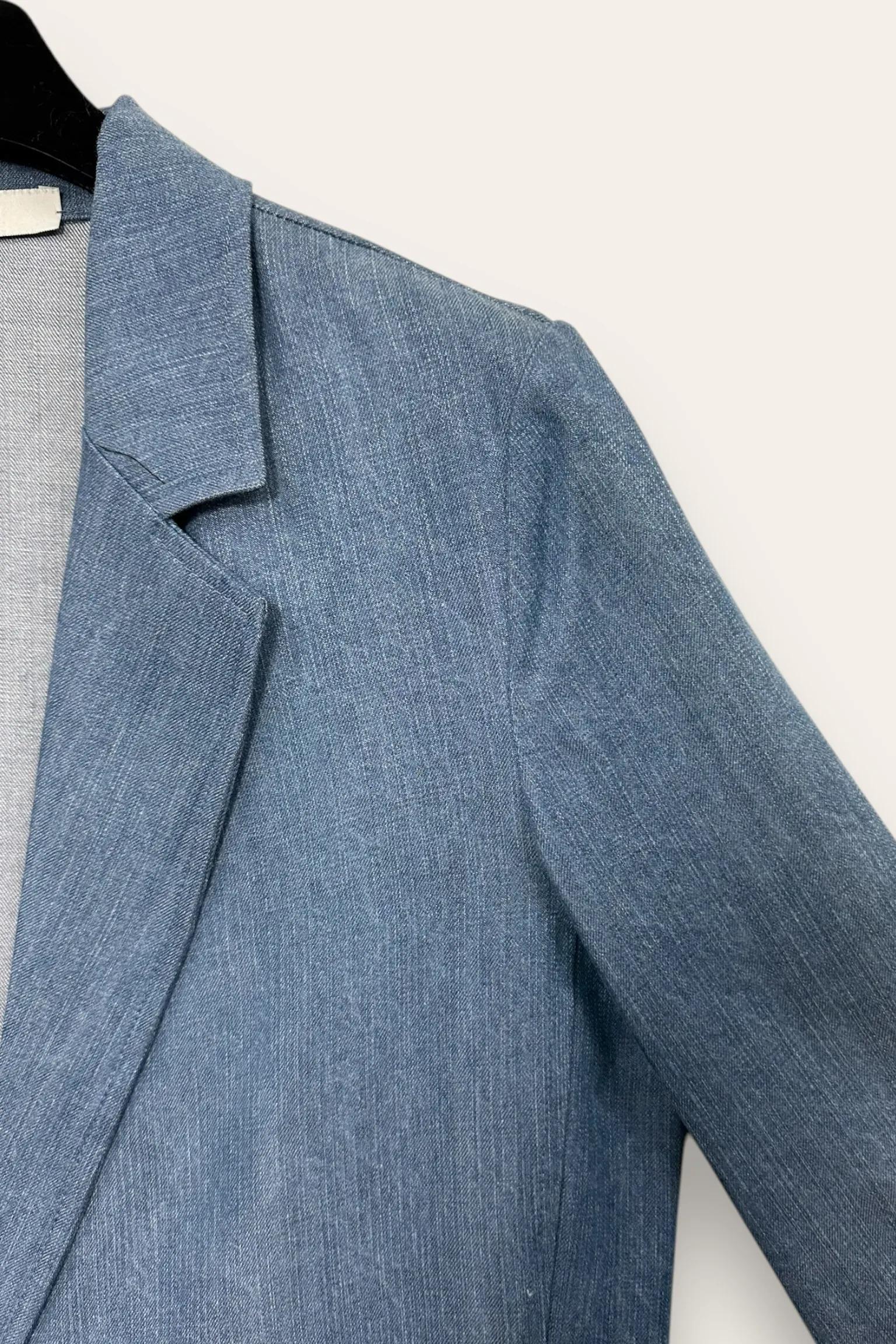 Giacca in denim, un bottone AM-10651-AM-8013/Blu Jeans Chiaro LOVEme