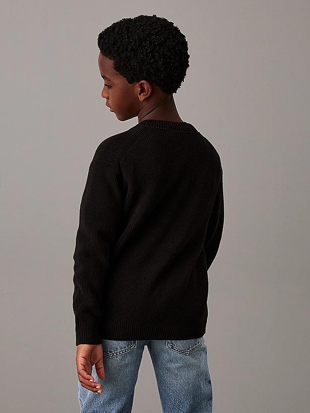 TOWELLING CK STITCH SWEATER 