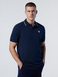 NORTH SAILS POLO SHORT SLEEVE COLLAR W/STRIPED IN CONTRAST