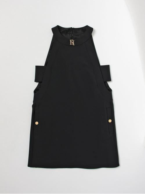 ABITO IN DOPPIO CREPE +PLACCA EFAB459 GA95 BE003/N001 ELISABETTA FRANCHI La Mia Bambina