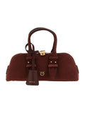 PINKO BOWLING BAG HORIZONTAL SUEDE +
