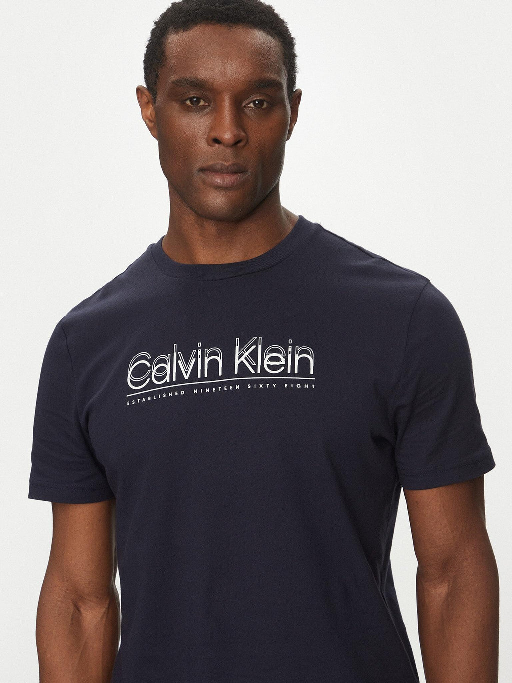 CP-DOUBLE LOGO T-SHI K10K114149/CEF CALVIN KLEIN