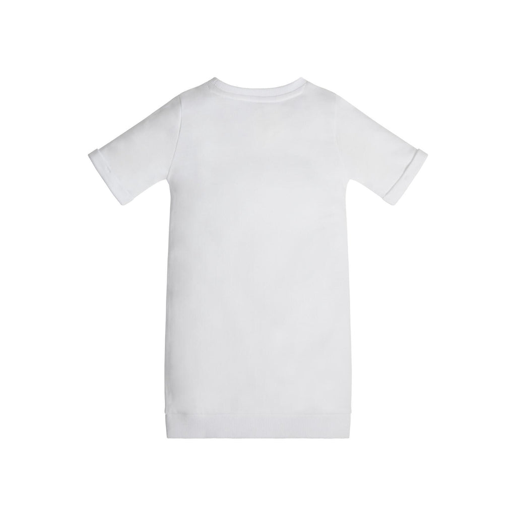 ROLLED UP SLEEVES TERRY DRESS 