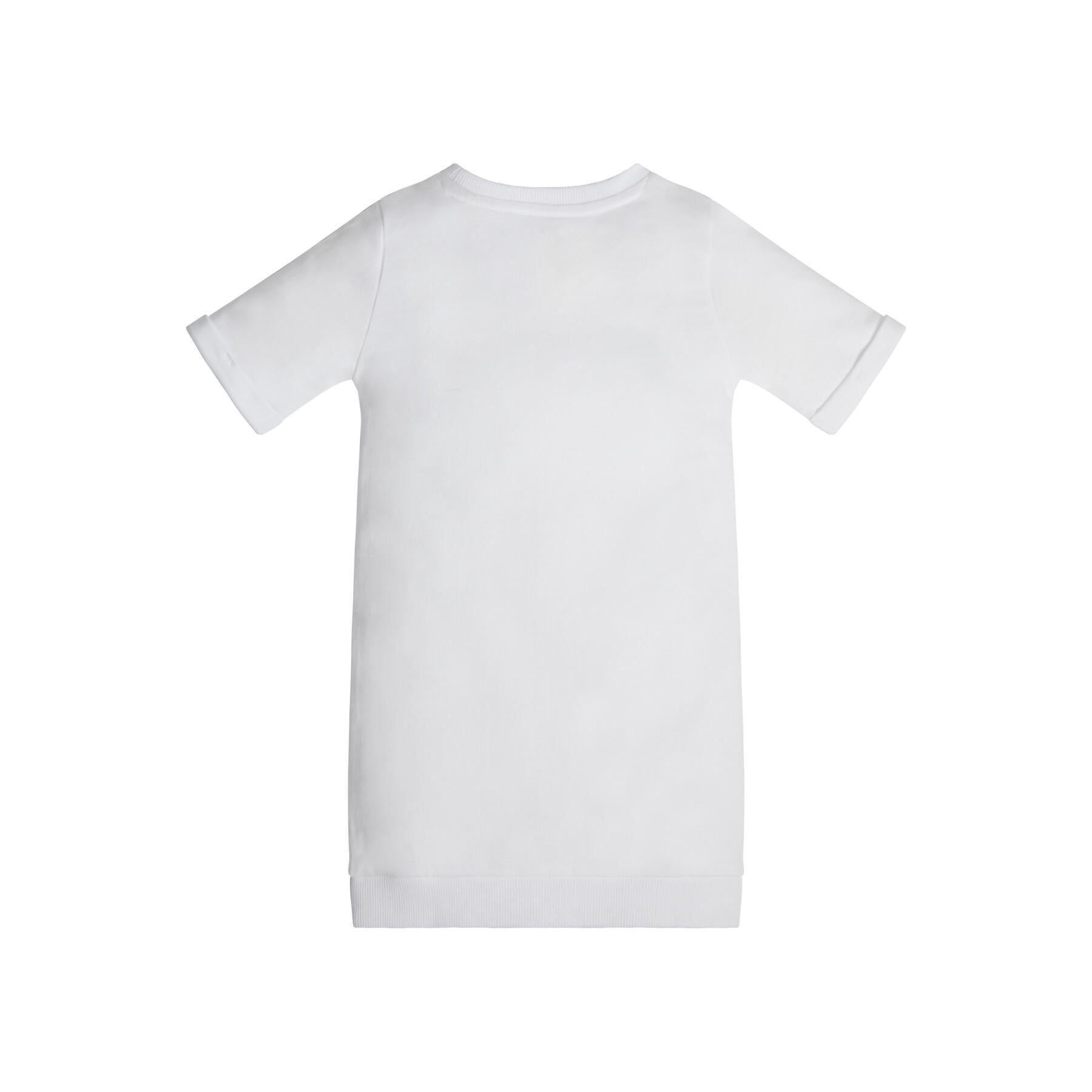 ROLLED UP SLEEVES TERRY DRESS 