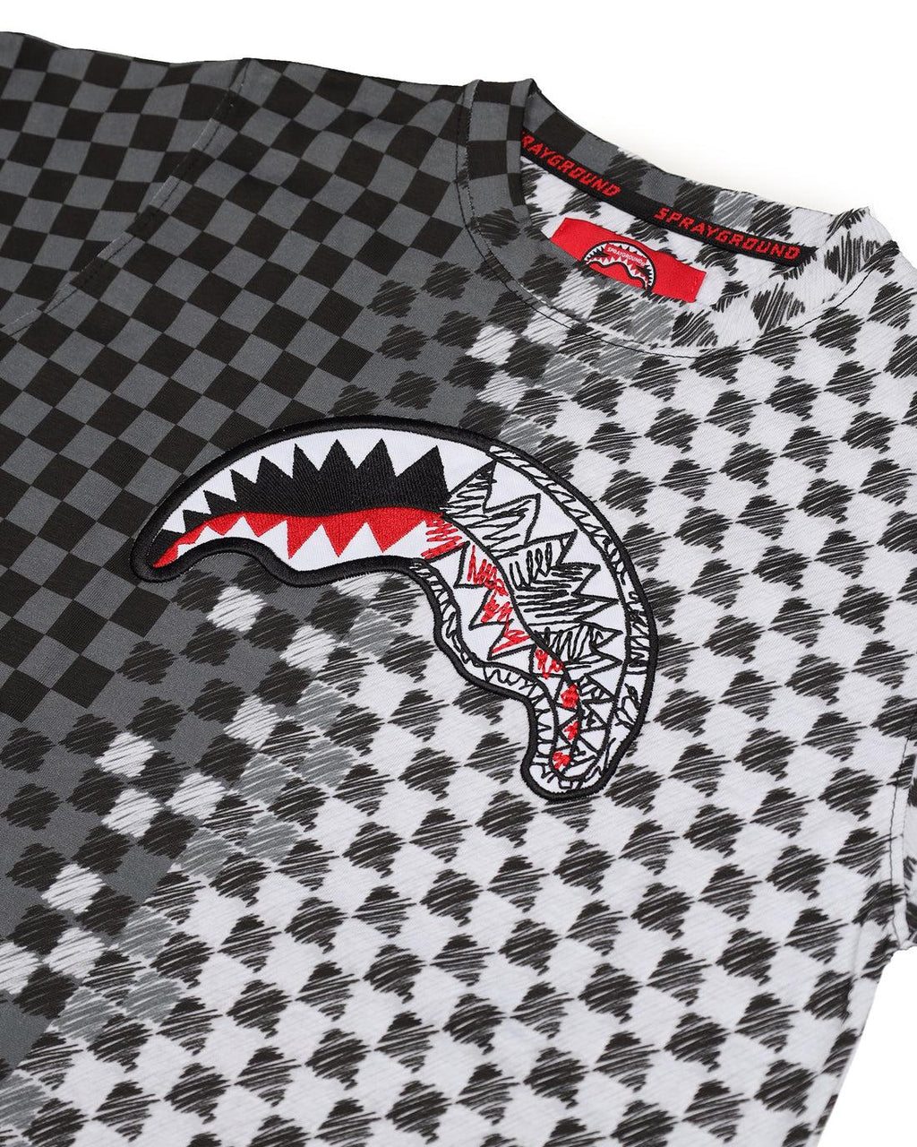 CHECKERED SKETCH REGULAR T-SHIRT 