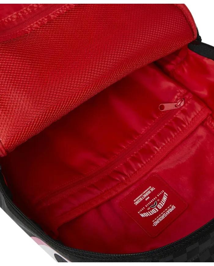 PINK AND BLACK TEAR SIP BACKPACK 910B7692NSZ/BLACK SPRAYGROUND