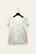 LOVEme T-shirt con ricamo appliccato funghetti