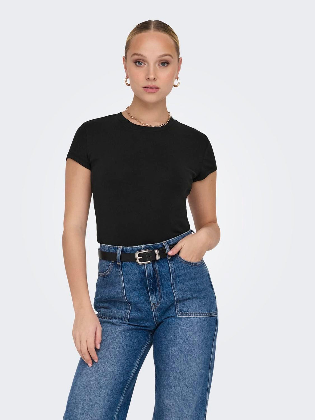 ONLELINA S/S O-NECK SHORT TOP JRS NOOS 