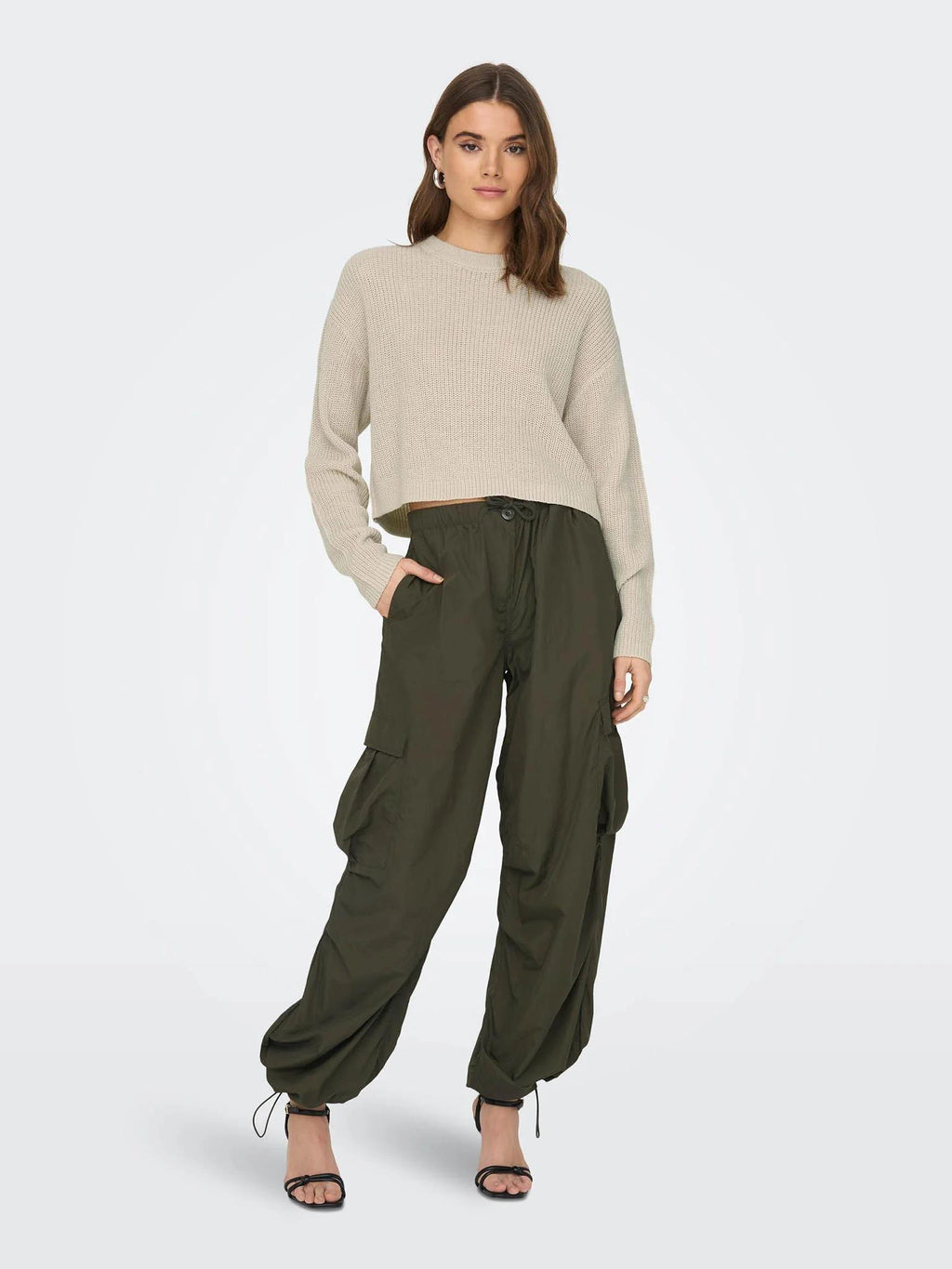 ONLMALAVI L/S CROPPED PULLOVER KNT NOOS 