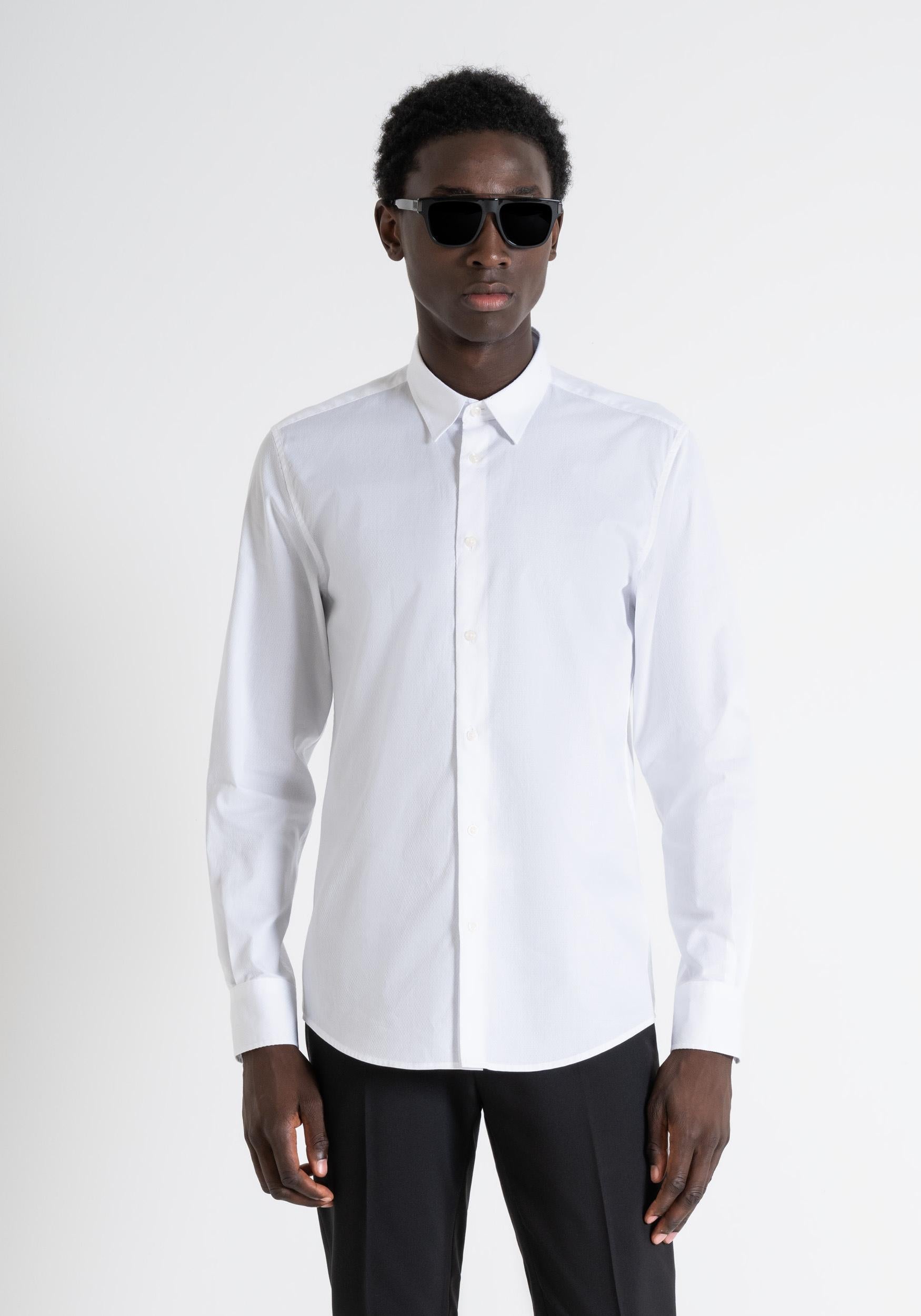 CAMICIA NAPOLI SLIM FIT IN TES MMSL00628 FA440052/1000 ANTONY MORATO