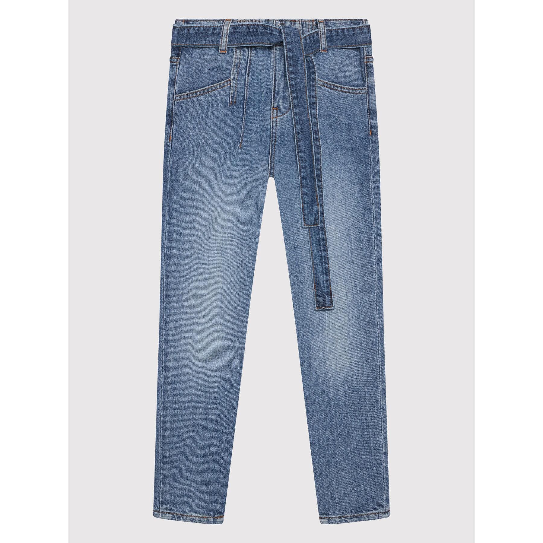 DENIM PAPER BAG PANTS 
