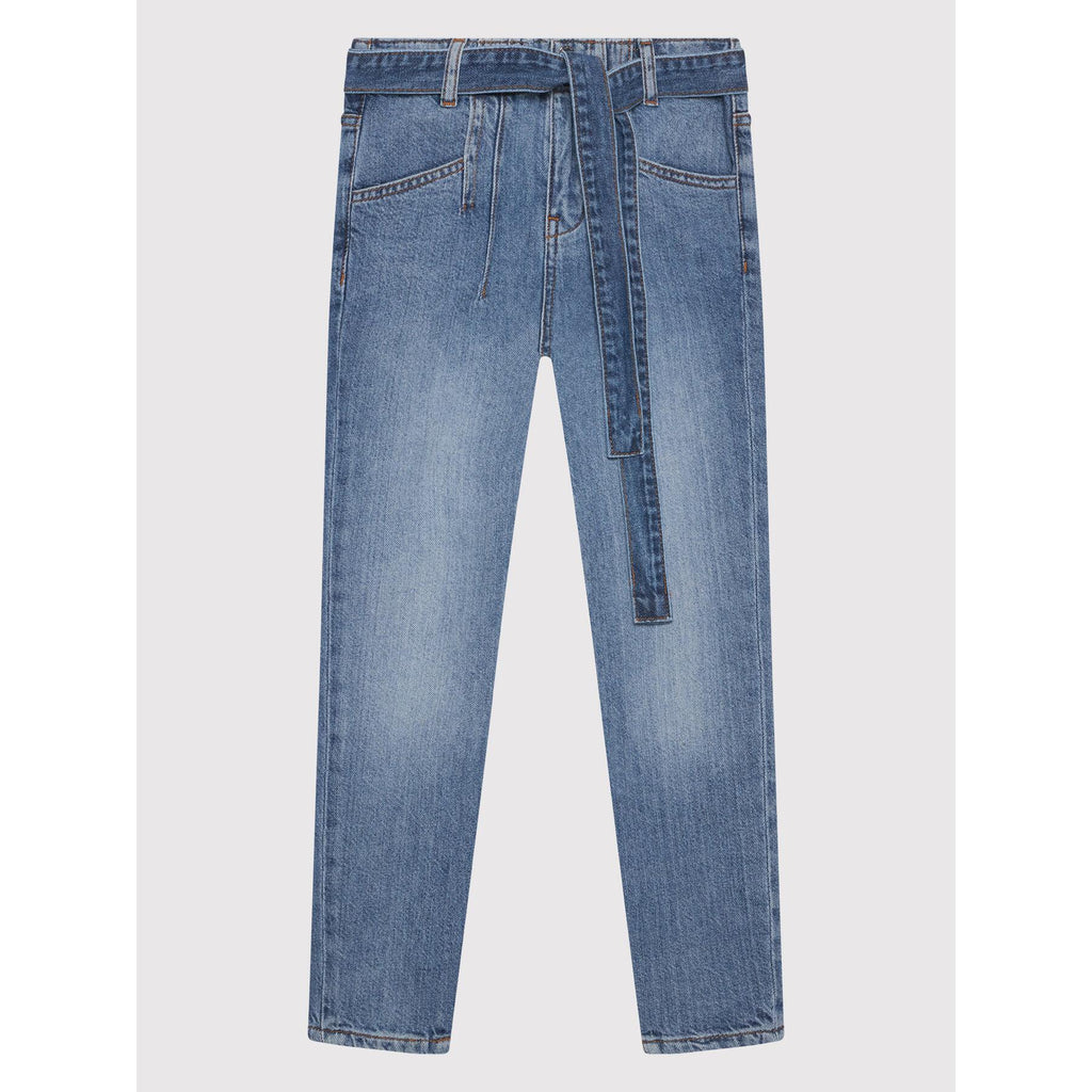 DENIM PAPER BAG PANTS 