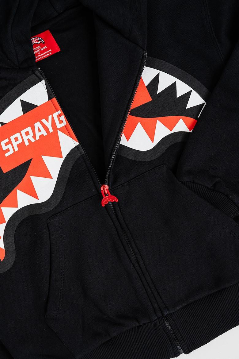 SMASH LOGO PERFECT FULL-ZIP SPY1369G/BLACK SPRAYGROUND