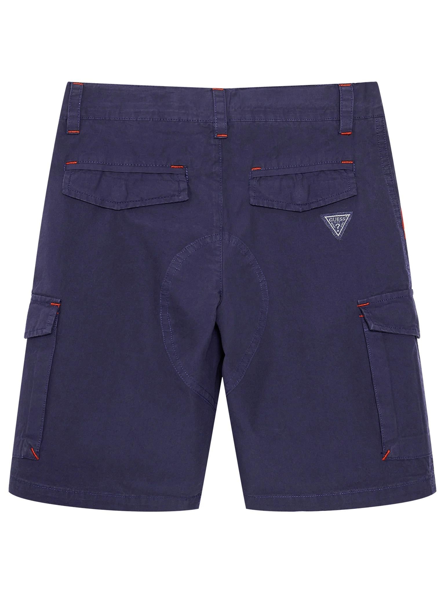 POPLIN CARGO SHORTS L1GD04WCSI0/DEKB GUESS